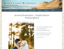 Tablet Screenshot of marincoastweddings.com